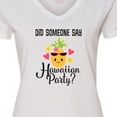 thumbnail image 4 of Inktastic Hawaiian Party Pineapple Women's V-Neck T-Shirt, 4 of 5