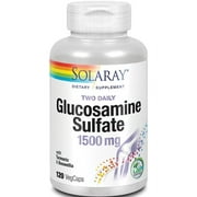 Solaray Two Daily Glucosamine Sulfate 1,500 mg 120 Veg Caps