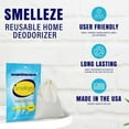 thumbnail image 3 of SMELLEZE Reusable Home Smell Removal Deodorizer Pouch: Rids Stinky Odor Without Scents in 150 Sq. Ft., 3 of 8
