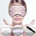 thumbnail image 2 of YQHWQ 10 Pack Eye Mask Sleep Cover Sublimation Off-White Blank Silk Eye Mask Soft Heat Transfer Sleep Blackout Eye Mask with Adjustable Strap for Sleep Travel Nap Meditation Team Game V, 2 of 5