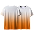 thumbnail image 6 of Chiccall Mens Gradient T Shirts Casual Soft Summer Short Sleeve Tees Stretch Crew Neck Pullover, 6 of 6