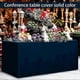 thumbnail image 5 of 26-27 Fitted Tablecloth Open Back Table Cover Solid Color Washable Tablecloth for Trade Show Meeting, 5 of 5