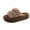 Khaki, variant on Black Women'S Slippers Cozy Furry House Shoes Indoor Outdoor Slip-On Comfortable Thick Sole Platform Non-Slip Fall Winter 1.09Lbs Size 37