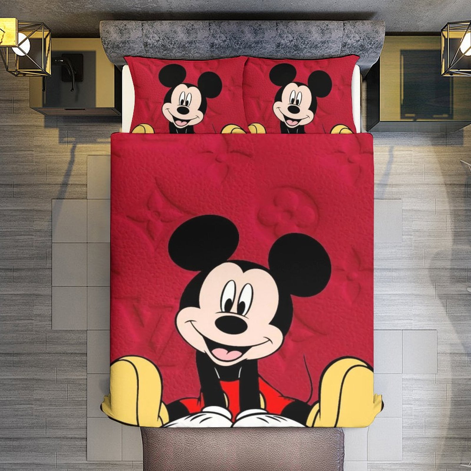 Cartoon 3-Piece Comforter Set, Personalized Bedding Decor for Kids And Teens (86"x70"+ 20 X 30in)