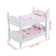 thumbnail image 3 of Cama para muñecas juguete ligero y cómodo de madera de primera litera para muñecas hija pequeña para niños y niñas de jardín de infantes ANGGREK Otros, 3 of 7