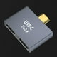 thumbnail image 3 of Adaptador Conversor Divisor Tipo C Macho A Doble Tipo C Hembra para Cargador USB C, Banco de Energía y Portátil., 3 of 5
