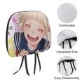 thumbnail image 3 of My Hero Academia Himiko Toga Kawaii Car Headrest Cover 2 Pcs Vehicles Seat Pillow Cover Protector Accessories Decor Auto Front/Rear Seats Head Rest Cover 2 Pcs Universal Fit Most Cars Sedan SUV Van, 3 of 7