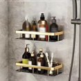 thumbnail image 4 of Bathroom Storage Wall Mount Shampoo Makeup Storage Holder Bathroom Shelf Rack, 4 of 4
