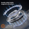 thumbnail image 4 of Compatible with MagSafe 360° Rotation Magnetic Cell Phone Grip, Dual-Side Magnetic Ring Holder Kickstand for iPhone 17 16 15 14 13 12 11 Series, for Samsung Galaxy S25 S24 S23 Series, Silver, 4 of 9