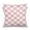 thumbnail image 1 of EREHome Red Daisy Pattern Throw Pillow Case Vintage Cushion Cover 18x18 inches, 1 of 4