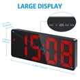 thumbnail image 6 of Alarm Clock, AMIR Digital Clock for Bedroom LED Clock with Temperature Display Voice Control Alarm Clock for Kids Home Office Red, 6 of 9
