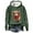 Z1-Green57, variant on Women's Plaid Scarf Highland Cow Graphic Hoodie Drawstring Kangaroo Pocket Farm Style Sweatshirt