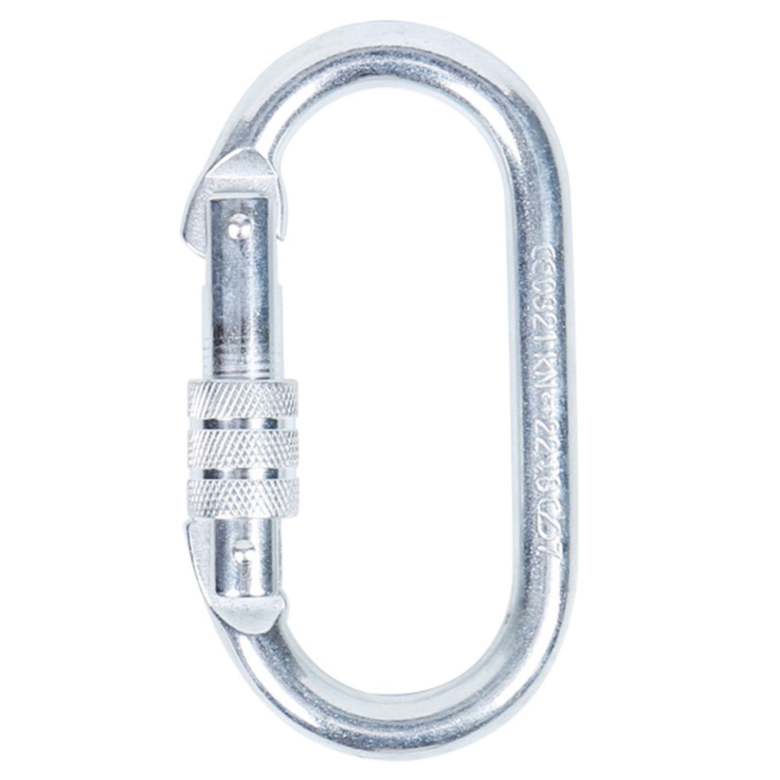 TOPOINT Climbing Carabiner Oval Locking Steel Carabiner Clip, Heavy