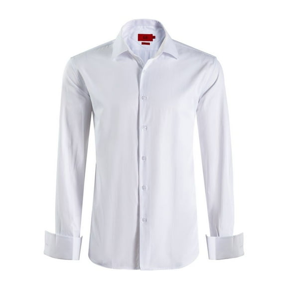 Elie Balleh Boy's White Slim Fit French Cuff Button-Down Shirt
