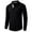 Black, variant on Mens Sweatshirts Fashion Ribbed Lapel Long Sleeve Shirt Pullover Tops Solid Color Button Up Business Formal Dress Shirts Workout Outdoor Golf Athletic Shirts for Men