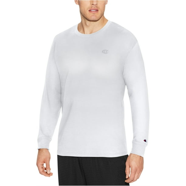 Camiseta básica Champion LS para hombre blanca pequeña Walmart