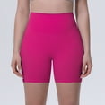 thumbnail image 2 of AzureSilk Womens Athletic Shorts Tight Yoga Pants Women No Front Seam Biker Shorts Lounge Workout running shorts for women Solid Color, Size S-XL, 2 of 6