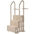 thumbnail image 3 of 3-Step Heavy Duty Pool Ladder with Double Handrails, Non-Slip Steps, 400lb Capacity, Fits 36-48" Pools, Taupe, 3 of 11