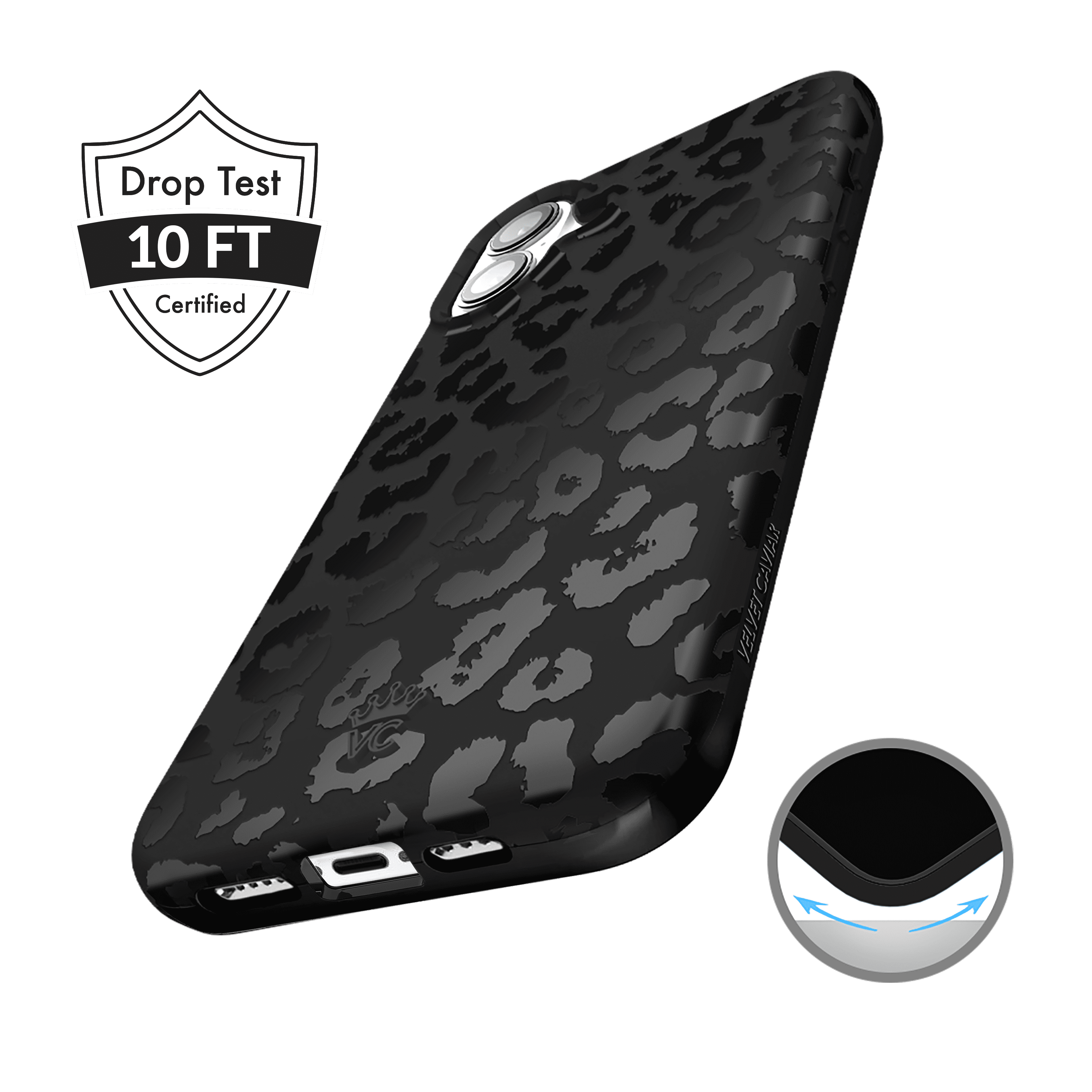 VELVET CAVIAR for iPhone 16 Plus Case Leopard - Compatible with MagSafe - Cute Protective Phone Cases for Women - Black Cheetah Print