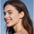 thumbnail image 3 of Solid 925 Sterling Silver CZ Bow Stud Earrings for Women Teens Ribbon Stud Earrings Bowknot, 3 of 12