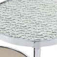 thumbnail image 3 of Twin Top Coffee Table with Tubular Rounded Legs, Silver, 3 of 5