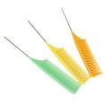 thumbnail image 3 of Metal Tail Comb, Glossy Round Long Lasting Professional Reliable Convenient Practical Parting Comb  For Individual Hairdressing For Barber Shops For Salon Set 1,Set 2,Set 3,Set 4, 3 of 8