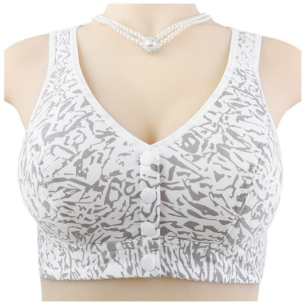 WILLBEST Brasier Deportivo Mujer Sujetador De Mujer Con Hebilla Frontal, Borde De Encaje, Sin Aro De Acero, Ajuste Sin Costuras, Para Yoga, Dormir, Talla Grande 2469