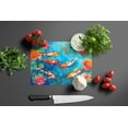 thumbnail image 3 of Koi Fish Glass Cutting Board Large 12 in x 15 in, 3 of 5