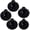 Black 5 Pack All 2.0, variant on Golf Rubber Tee Driving Range Value 5 Pack for Indoor Outdoor Practice Mat, Tee Adaptor Size 1.5’’ 2.0’’White Black Tee Holder Set for Hitting Mats