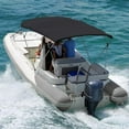 thumbnail image 2 of COVERS&ALL 4 Bimini Top, Sturdy frame design, 8 oz UV Tear & Abrasion-Resistant, Water Repellent Polyester Fabric with PU Coat (Navy Blue, 96" L x 91" - 96" W x 54" H Inches), 2 of 7