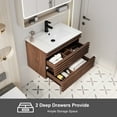 thumbnail image 2 of 30" Single Bathroom Vanity with Sink Top, Zinc Alloy Faucet and Drain, EPA Certificate, 2 of 10