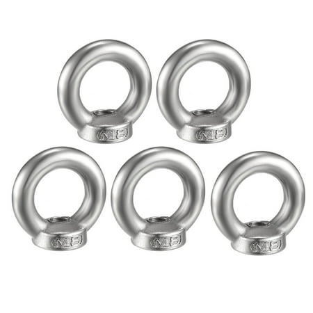 

Unique Bargains M8 Female Thread 304 Stainless Steel Lifting Eye Nuts Ring 5pcs