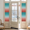 thumbnail image 3 of Red Cyan Window Privacy Film Turquoise Gradient Decorative Glass Window Film UV Blocking Static Cling Non-Adhesive Sticker Covering for Home Door 29.5 x 118 inches, 3 of 8