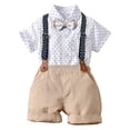 thumbnail image 4 of Toddler Baby Boy Clothes For 2t 3t Boys Cute Summer Short Sleeve T Shirt Tops Shorts Clothes Sets Baby Boy Outfits 4t 5t 6t 7t Children,Crewneck 18-24 Months, 4 of 7