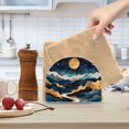 thumbnail image 2 of Yayeee Napkin Holder for Table Set of 2 Kitchen Paper Tissue Organization, Green Mountains, 2 of 8