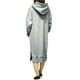 thumbnail image 5 of Las nuevas mujeres sueltan el vestido largo con capucha de la sudadera Los bolsillos sólidos larg Romacci Vestido, 5 of 7