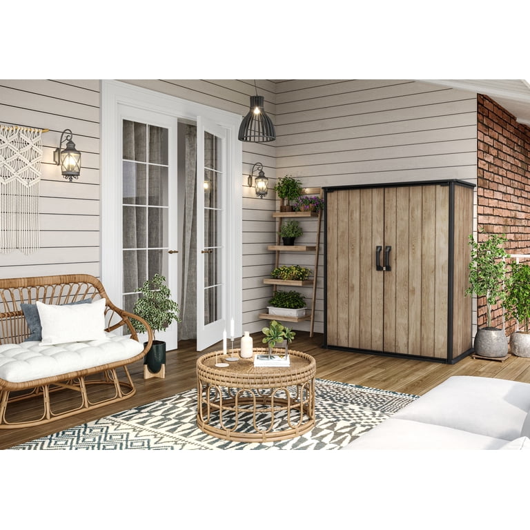 Keter Vertical 4x2 ft. Outdoor Storage Shed, Weatherproof Lockable