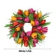 thumbnail image 2 of Guirnalda de flores artificiales para puerta de tulipán, flor de vid falsa, decoración del hogar, follaje de flores de simulación, naranja, 30 cm sidaley HA8952-01B, 2 of 6