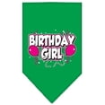 thumbnail image 1 of Birthday Girl Screen Print Bandana Emerald Green Small, 1 of 2