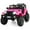 Pink, variant on Costway 12V Kids Ride On Truck Car w/ Remote Control MP3 Music LED Lights White