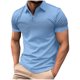 thumbnail image 5 of Camisas de Manga Larga para Hombres Suéter Cremallera Impresión Solapa Cuello, Blusa Casual para el Invierno, 5 of 6
