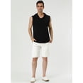 thumbnail image 3 of Bañador de verano pahombre, cintuelástica, bolsillos con cordón, pantalones cortos de plaestampados, 28 blanco, 3 of 6