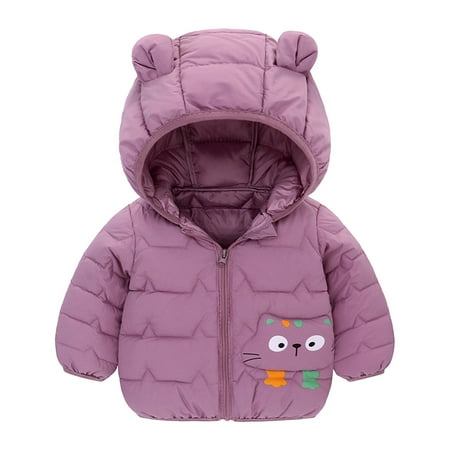 

Otqutp Lightweight Clothes for Little Child Toddler Winter Jacket Boys Girls Cute Hoodie Solid Color Vest Jacket with Pockets for Girls Boys