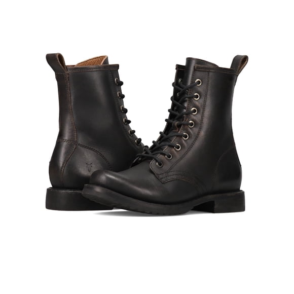 Botas Combat Boots Frye Veronica Flex para mujer, piel negra