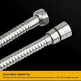 thumbnail image 4 of LEEYNEER Shower Hose Stainless Steel  Extra Long Handheld Shower Head Hose Extension Replacement  Kink-Free Flexible Shower Hose Attachment for Shower Head Brushed Nickel, 4 of 5