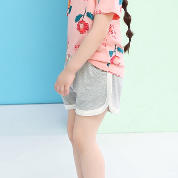 Odeerbi 1-6 Años de Fallas de Algodón Dophin Shorts Yoga Pantalones Cortos de Yoga Lindos Shorts Transpirables Casuales