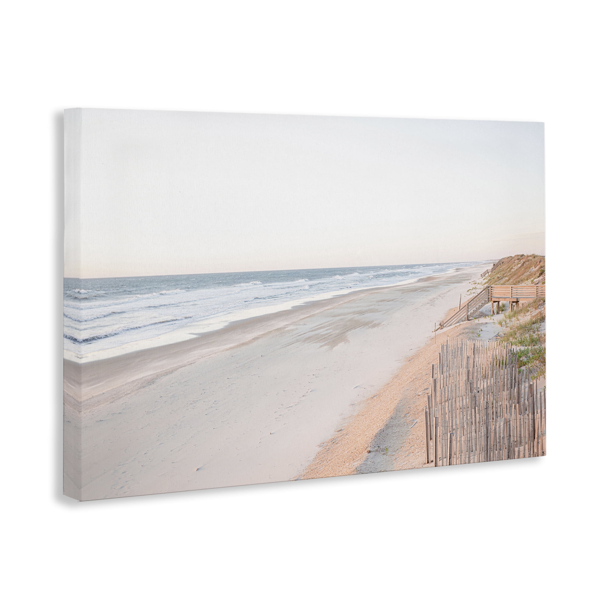 Stupell Industries Vast Beach Horizon Landscape & Nature Painting Wrapped Canvas Art Print Wall Art, 45 x 30