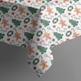 thumbnail image 5 of White Christmas Gingerbread and Tree Pattern Square Tablecloth,Waterproof Square Table Cover,Wipeable Spillproof Washable Table Cover for Home Kitchen Party Decor 52"x52"(132x132cm), 5 of 6