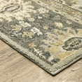 thumbnail image 4 of 10' X 13' Grey Brown Tan And Beige Oriental Power Loom Stain Resistant Area Rug, 4 of 5