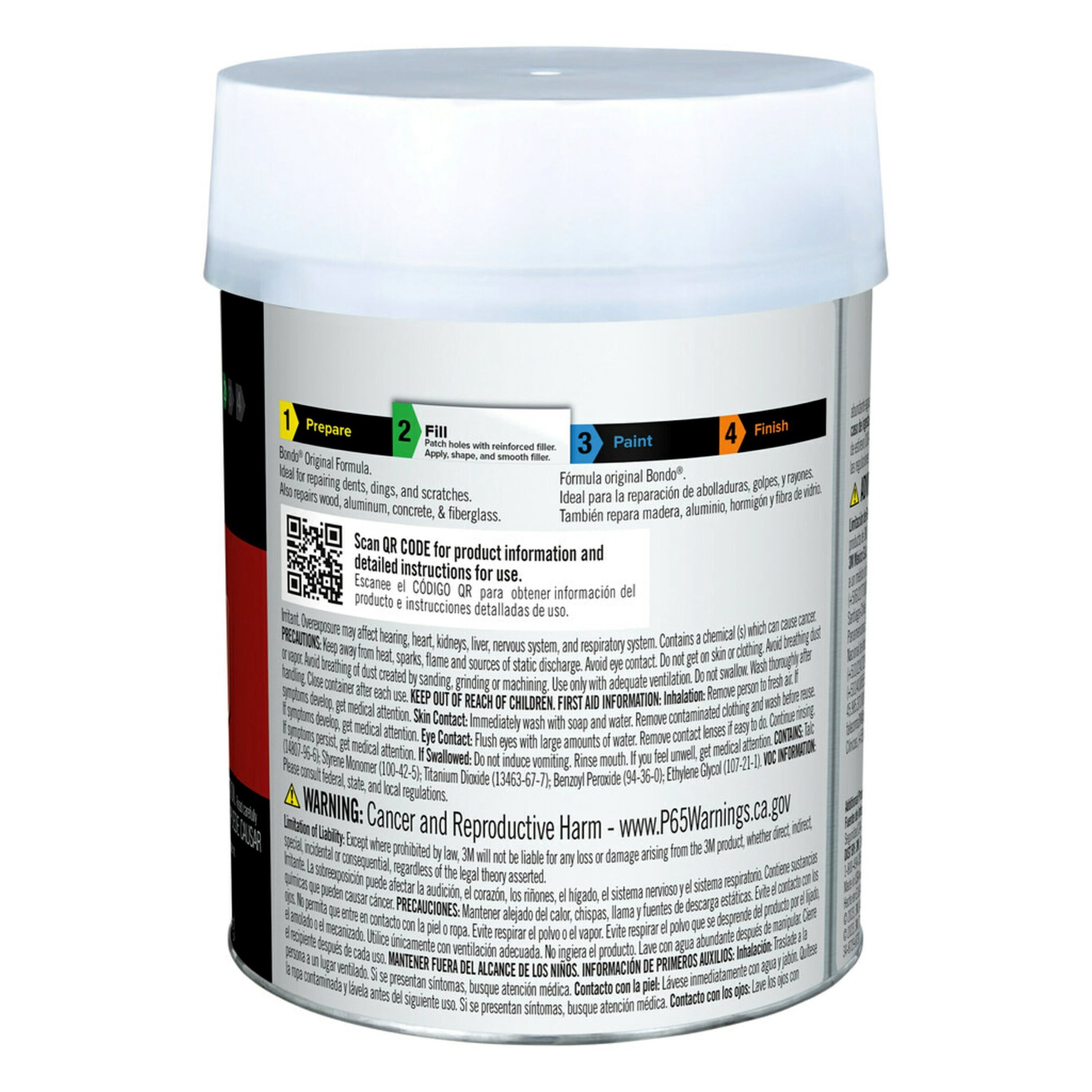 Bondo Body Filler, 00261ES, 14 fl. oz.